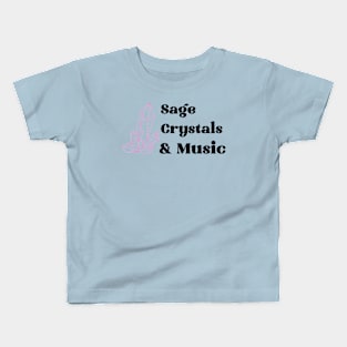 sage, crystals & music Kids T-Shirt